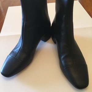 J.Crew black leather boots